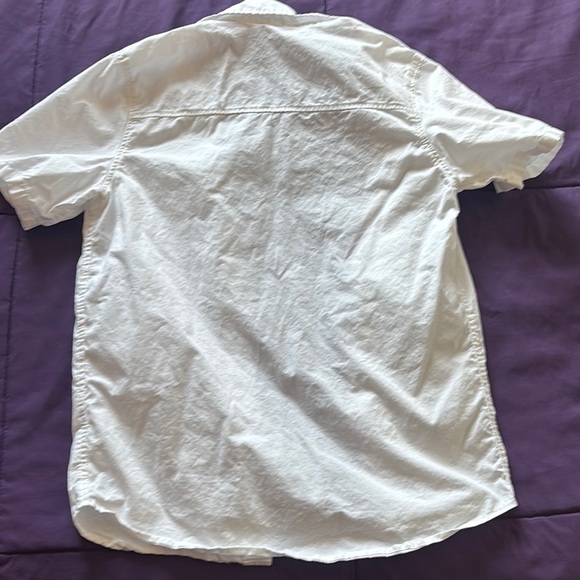 Kids boys White Short Sleeve Shirt H&M size 10-11 - Picture 3 of 3